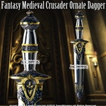 Historical Roman Dagger Fantasy Medieval Crusader Short Sword Knight Knife