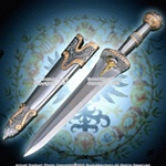 Roman Legion Soldier Short Sword Historical Dagger Round Pommel Blue Jewery LARP