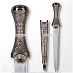 13" Historic Roman Dagger Medieval Short Sword Decorative Antique Silver Sheath