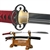Munetoshi Viper Unokubi Zukuri Katana 1075 Spring Steel Samurai Sword Red Ito Black Same