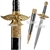 14" Historical Medieval Short Sword Fantasy Dagger Gold Eagle Guard Lion Pommel