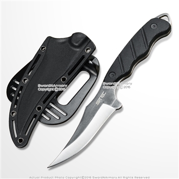9" Fixed Blade Tactical Clip Point Hunting Knife with Paddle ABSHolster Sheath