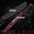 16" Full Tang Black and Pink Zombie Slayer Machete Killer Sword with Nylon Pouch