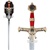49" Medieval 10th Century King Solomon Sword Red Handle