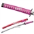Pink Classic Dragon Japanese Samurai Katana Sword Cosplay