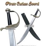 Caribbean Pirate Cutlass Sword With Knuckle Bow Guard
