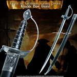 30" Classic Caribbean Pirate Cutlass Sword Bow Guard Cosplay Movie Replica