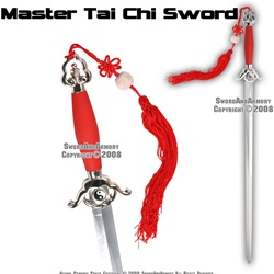 Red Master Chinese Tai Chi Practice Sword Well Balanced