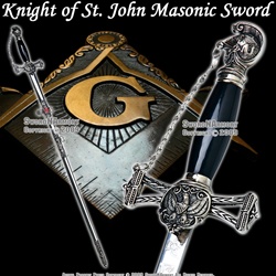 Templar Knight of St. John Crusader Mason Masonic Sword