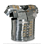Lorica Segmentata Roman Legionare Armor with 20G Steel Leather Strap for LARP SCA