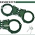 Green Steel Triple Hinged Double Lock Handcuffs W/ Key