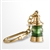 Vintage Style Handmade Brass Miniature Nautical Green Ship Lantern Keychain