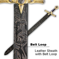 Leather Sheath for 45 " Masonic Sword Templar Knight