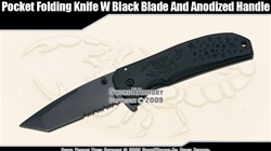 Spring Assisted Opening Knife Pocket Folder w/ Tanto Blade