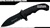 Mastiff Assisted Opening Pocket Knife 7CR17MOV Blade Serrated Steel Handle Black