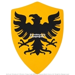 Medieval Crusader Knight German Eagle Foam Shield w/ Velcro Straps LARP Costume