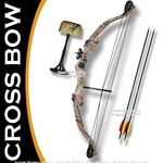 Taiwan Made 25 LBS Camo Youth Compound Bow 23-28" Draw Right Handed w/ 2 Arrows