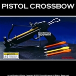 50 lbs Taiwan Made Pistol Crossbow w/ 5 Plastics Arrows and 36 Metal Bolts