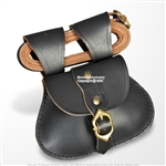 Medieval Genuine Leather Bag Sachet Viking Carry Pouch w/48" Waist Belt SCA LARP
