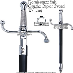 21" Renaissance Main Gauche Rapier Medieval Short Sword