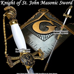 Templar Knight of St. John Crusader Mason Masonic Sword