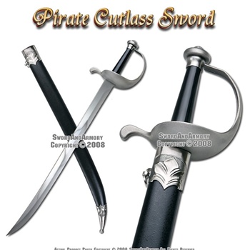 30" Classic Caribbean Pirate Cutlass Foam Sword Bow Guard LARP Cosplay Movie 