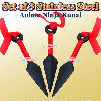 Stainless Steel Anime Ninja Kunai with Sheath