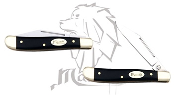 Mastiff Black Bull Handle Stainless Steel Blade Pocket Folder Knife