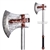 31" Fantasy LARP Foam Viking Filed Axe Latex Toy Video Game Weapon Anime Cosplay
