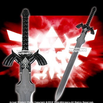 Black Link Master Zelda Sword Twilight Princess Fantasy Dagger with Plaque