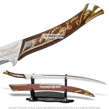 38" Hadhafang Fantasy Princess Sword Scimitar Engraving Blade with Scabbard