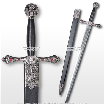 41" Excalibur Medieval Crusader Knight Hand And A Half Arming Sword w/ Scabbard