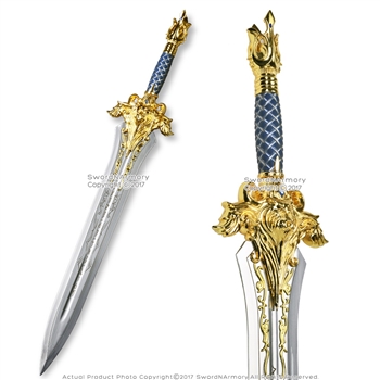 29.5"" WOW King Llane Great Sword Fantasy Movie Replica Blade with Display Stand