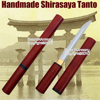 Shirasaya Tanto Handmade Japanese Samurai Sword Sharp