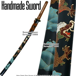 Handmade Dragon Samurai Sword