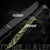 16" Full Tang Green Zombie Slayer Machete Killer Sword w/ Skull Printed on Blade