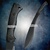 Black Fixed Blade Khukri Knife Sword Survival Jungle Machete w/ Anti Slip Handle