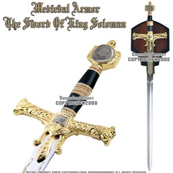 Medieval Israel King Solomon Crusader Knight Sword