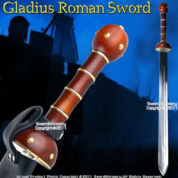Gladius Roman Sword Gladiator Sparta Reenactment w/ Sheath
