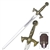 47" Medieval 12th Century Knights Templar Crusader Sword with Plaque Bronze