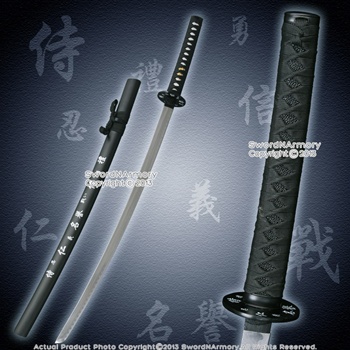 36" Samurai Katana Decoration Sword Cosplay with Bushido Honor Courtesy Kanji