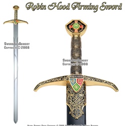 40" Robin Hood Locksley Medieval Arming Sword With Scabbard