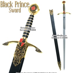 Edward the Black Prince Medieval Long Sword With Scabbard