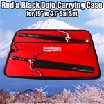 Red & Black Dojo Carrying Case for 19" to 21" Sai Set Martial Arts Weapons