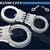 Steel Triple Hinged Double Lock Handcuffs Spare Key CH
