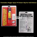 Neutralizer Pepper Spray W Pocket Clip For Self Defense