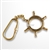 Handmade Brass Maritime Ship Navigation Sailing Wheel Keychain Nautical Gift