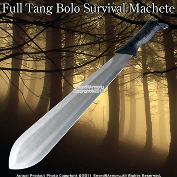 18" Bolo Survival Jungle Machete Sword Dagger W/ Sheath