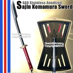 440 Stainless Anodized Komura Sword With Sword Stand