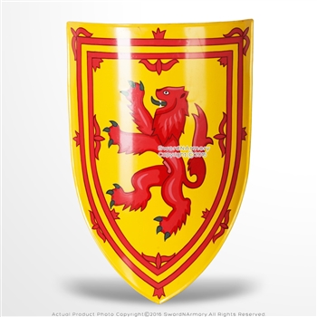 Rampant Lion Royal Coat of Arms of Scotland 18G Steel Medieval Heater Shield
